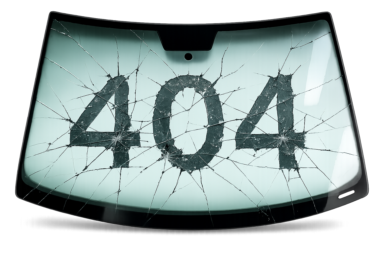 404 - haljennut tuulilasi